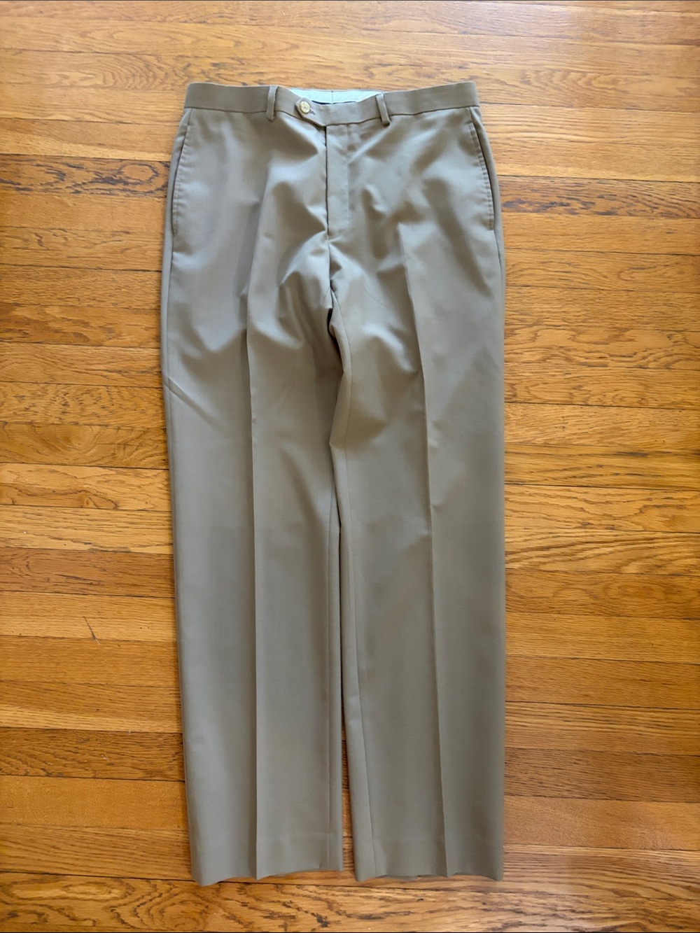Ralph Lauren Men's Khaki Dress Pants - Flat Front 33W 32L